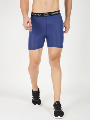 GOTO Solid Men Blue Swim Shorts