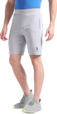 U.S. POLO ASSN. Solid Men Grey Sports Shorts
