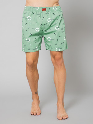 CANTABIL Printed Men Green Boxer Shorts