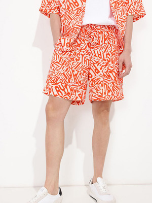 Kook N Keech Printed Men White Regular Shorts