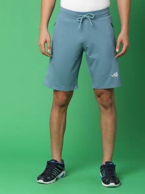 V-MART Solid Men Blue, Blue Regular Shorts