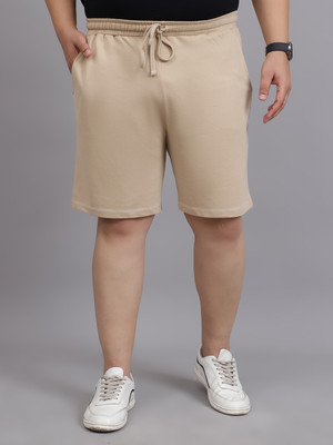 A AND K Solid Men Reversible Brown Basic Shorts