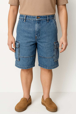 RAINMAIND Solid Men Light Blue Regular Shorts