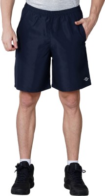 NIVIA Solid Men Blue Sports Shorts