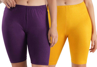 Florafit Solid Women Multicolor Cycling Shorts