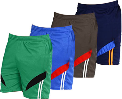 Dia A Dia Solid Men Green, Blue, Black, Dark Blue Sports Shorts