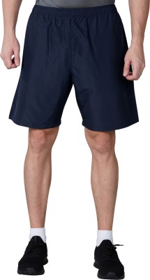 NIVIA Solid Men Blue Sports Shorts