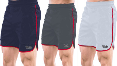 DARSHAN CREATION Self Design Men Dark Blue, Silver, Grey Casual Shorts