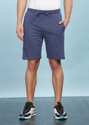 Force NXT Solid Men Blue Bermuda Shorts