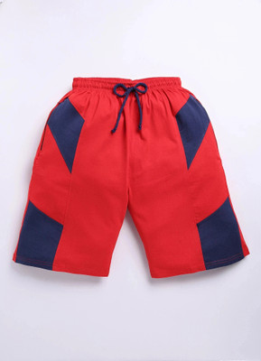 Luxence Geometric Print Men Red, Blue Dolphin Shorts