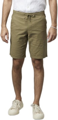 Celio Solid Men Beige Casual Shorts