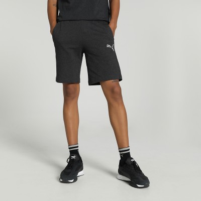 PUMA Solid Men Grey Basic Shorts