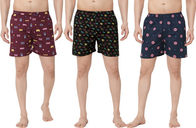Anlon Printed Men Multicolor Boxer Shorts