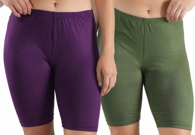 ORLIZEA Solid Women Multicolor Cycling Shorts