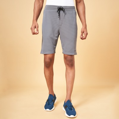 Ajile By Pantaloons Solid Men Grey Basic Shorts