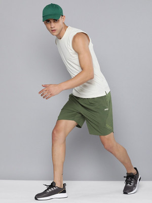 HRX by Hrithik Roshan Solid Men Green Regular Shorts