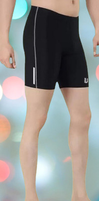Sachintradersh Solid Men Black Compression Shorts
