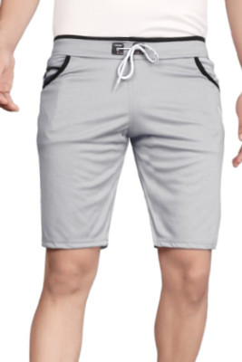 DARSHAN CREATION Solid Men Grey Casual Shorts