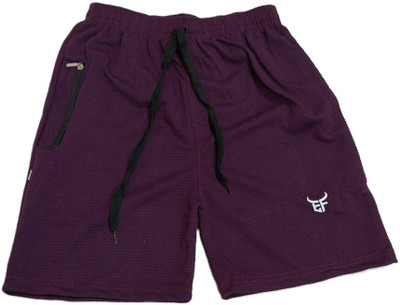 Skies Group Printed Men Pink Basic Shorts