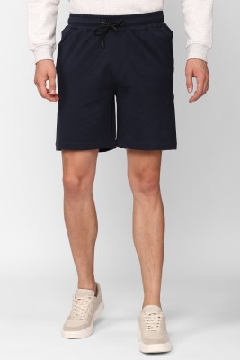 Simon Carter London Solid Men Dark Blue Regular Shorts