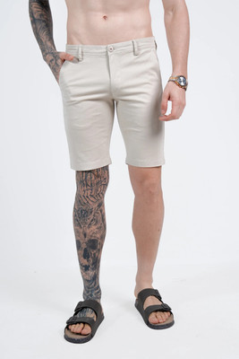 LOOM FASHION Solid Men Denim Brown Denim Shorts