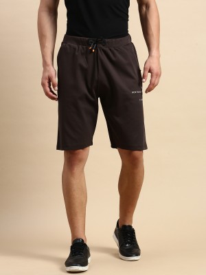 Showoff Solid Men Brown Regular Shorts