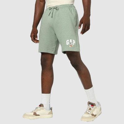 GAP Solid Men Green Basic Shorts
