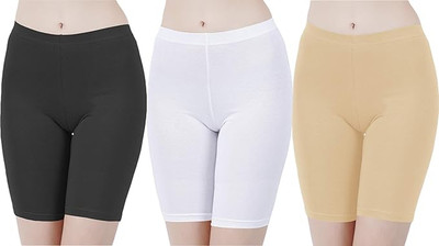 ACCOLENT Solid Women Multicolor Cycling Shorts