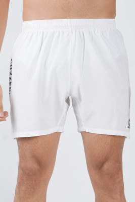 GOTO Self Design Men White Gym Shorts