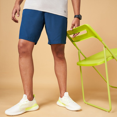 Ajile By Pantaloons Solid Women Blue Basic Shorts