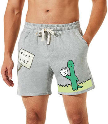 HOTFITS Graphic Print Men Grey Boxer Shorts