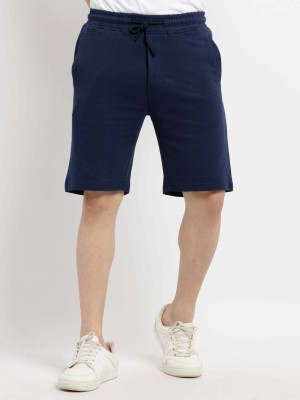 Status Quo Solid Men Dark Blue Basic Shorts