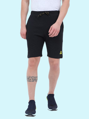 ARDEUR Printed Men Black Regular Shorts