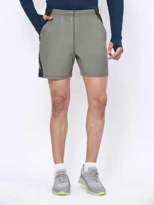 DIDA Solid Men Green Regular Shorts