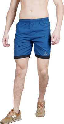 NINQ Solid, Striped Men Black Regular Shorts, Running Shorts, Basic Shorts, Casual Shorts, Compression Shorts