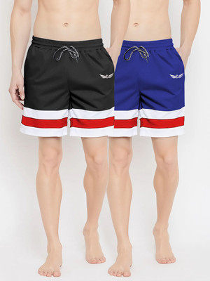 Crease & Clips Striped Men Multicolor Casual Shorts