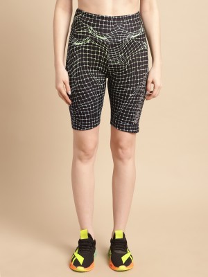 Perfkt-U Printed Women Green Cycling Shorts