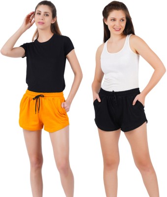 jocker Self Design Women Dark Grey Casual Shorts