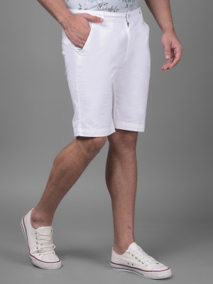CRIMSOUNE CLUB Solid Men White Chino Shorts