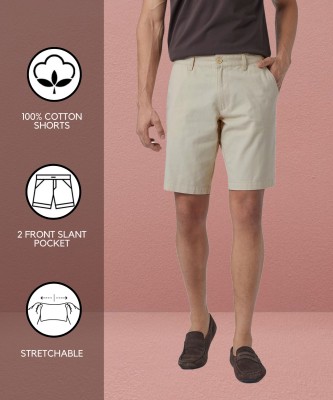 SYLZON Solid Men Beige Chino Shorts