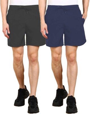 Raciouse Solid Men Multicolor Regular Shorts