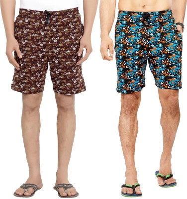 Bumchums Printed Men Multicolor Bermuda Shorts