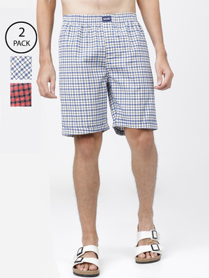 HIGHLANDER Checkered Men Multicolor Regular Shorts
