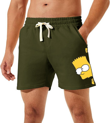 HOTFITS Graphic Print Men Green Boxer Shorts