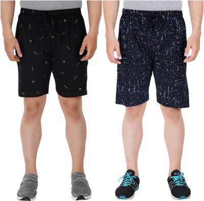FEEL TRACK Printed Men Multicolor Regular Shorts