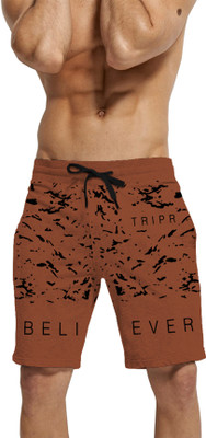 TRIPR Printed Men Brown Regular Shorts