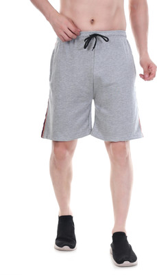 NAVII CLOTHING Solid Men Grey Casual Shorts