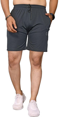 Moda Rapido Self Design Men Grey Sports Shorts