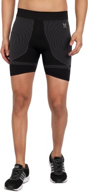 Heka Solid Men Black Sports Shorts