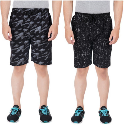 FEEL TRACK Printed Men Multicolor Regular Shorts